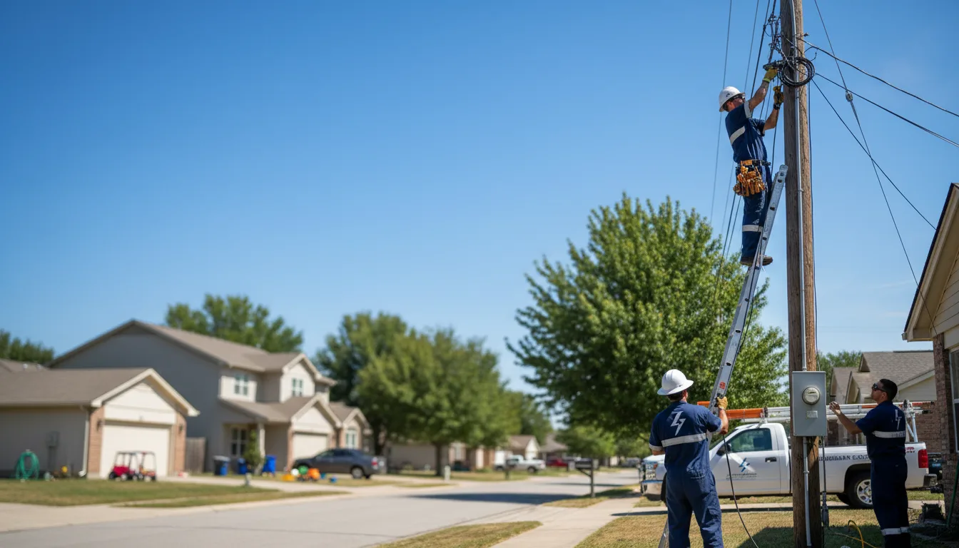 Residential electrician providing installation services in Greeley, KS